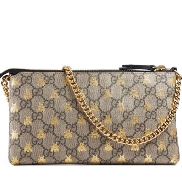 ISO Gucci Linea Supreme Bee Clutch Bag - Picture 1 of 1